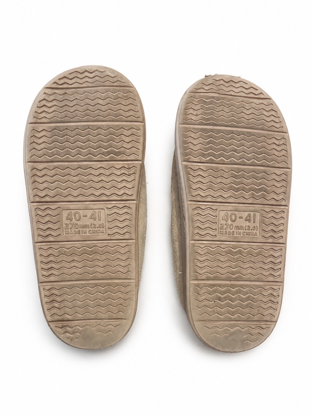 Cozy Faux Suede Fur Lined Mule Slippers Beige Tan Women’s Comfort Slip-On 9/10 - Picture 8 of 8